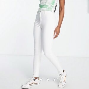 TOPSHOP JONI White Skinny Jeans